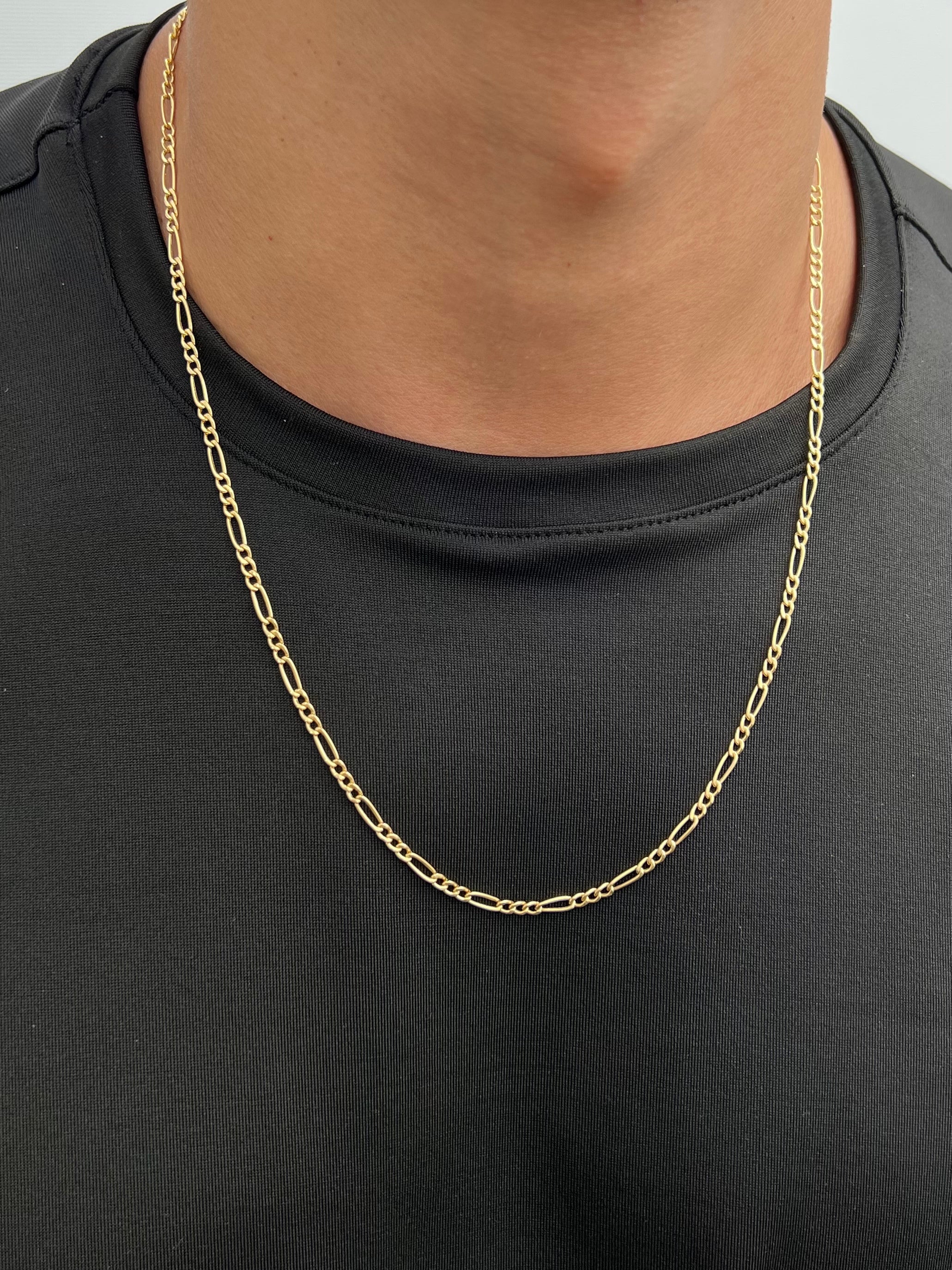 Cadena figaro 6gr / Largo 60cm / Oro Amarillo italy cte M