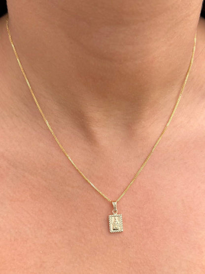 Dije Santa Barbara 0.5gr / 1.8cm / 7.8mm — Oro Amarillo
