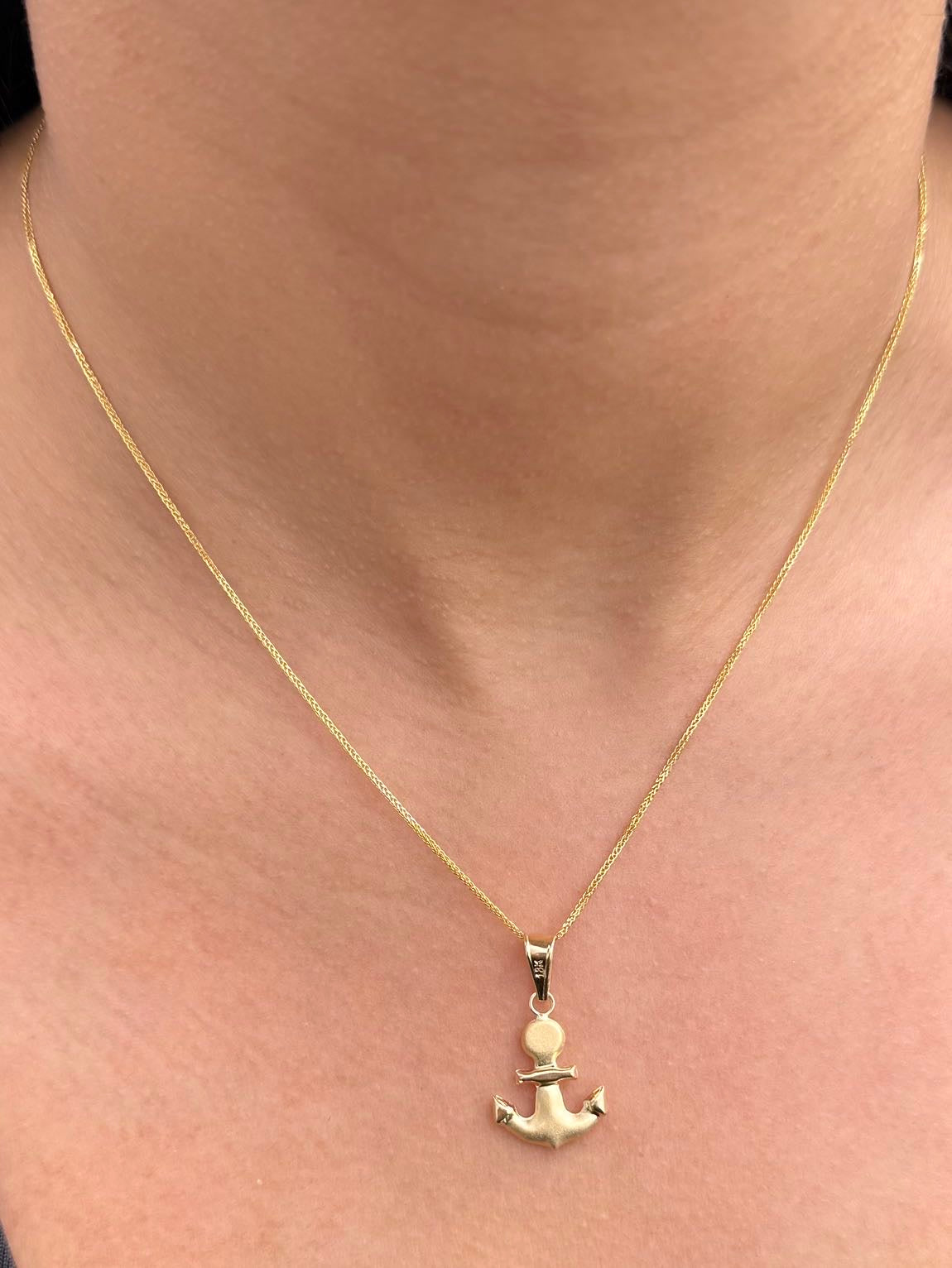 Dije Ancla 1gr / 2.8cm / 15mm — Oro Amarillo
