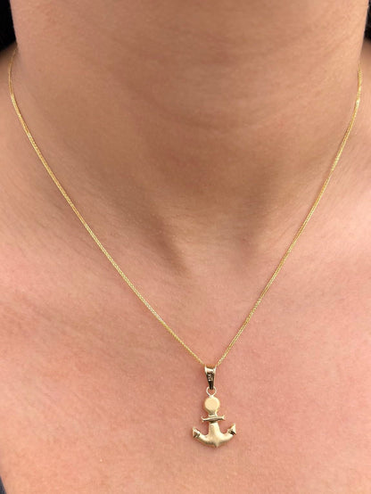 Dije Ancla 1gr / 2.8cm / 15mm — Oro Amarillo