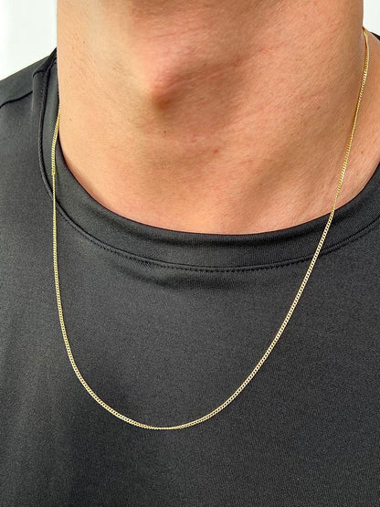 Cadena mini cubana 1.45gr / Largo 60cm / Oro Amarillo italy +1 M