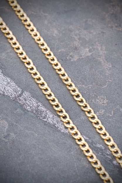 Cadena Cubana 7.1gr / Largo 60cm / Oro Amarillo italy cte B