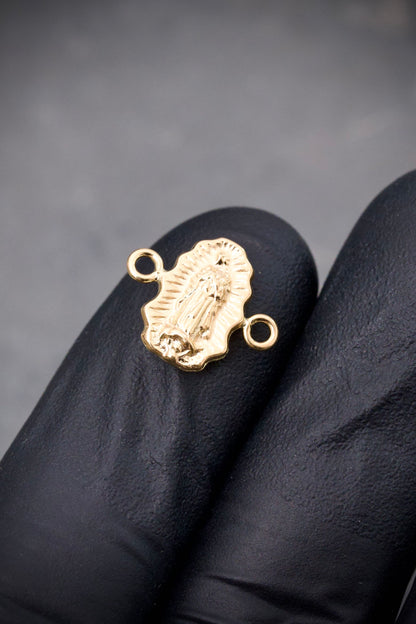Herraje virgen de guadalupe 0.55gr / Largo 1.4cm / Oro Amarillo Nac B