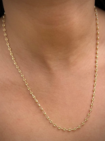 Cadena Gc Diamantada 5.15gr / 50cm / 3.3mm — Oro Amarillo