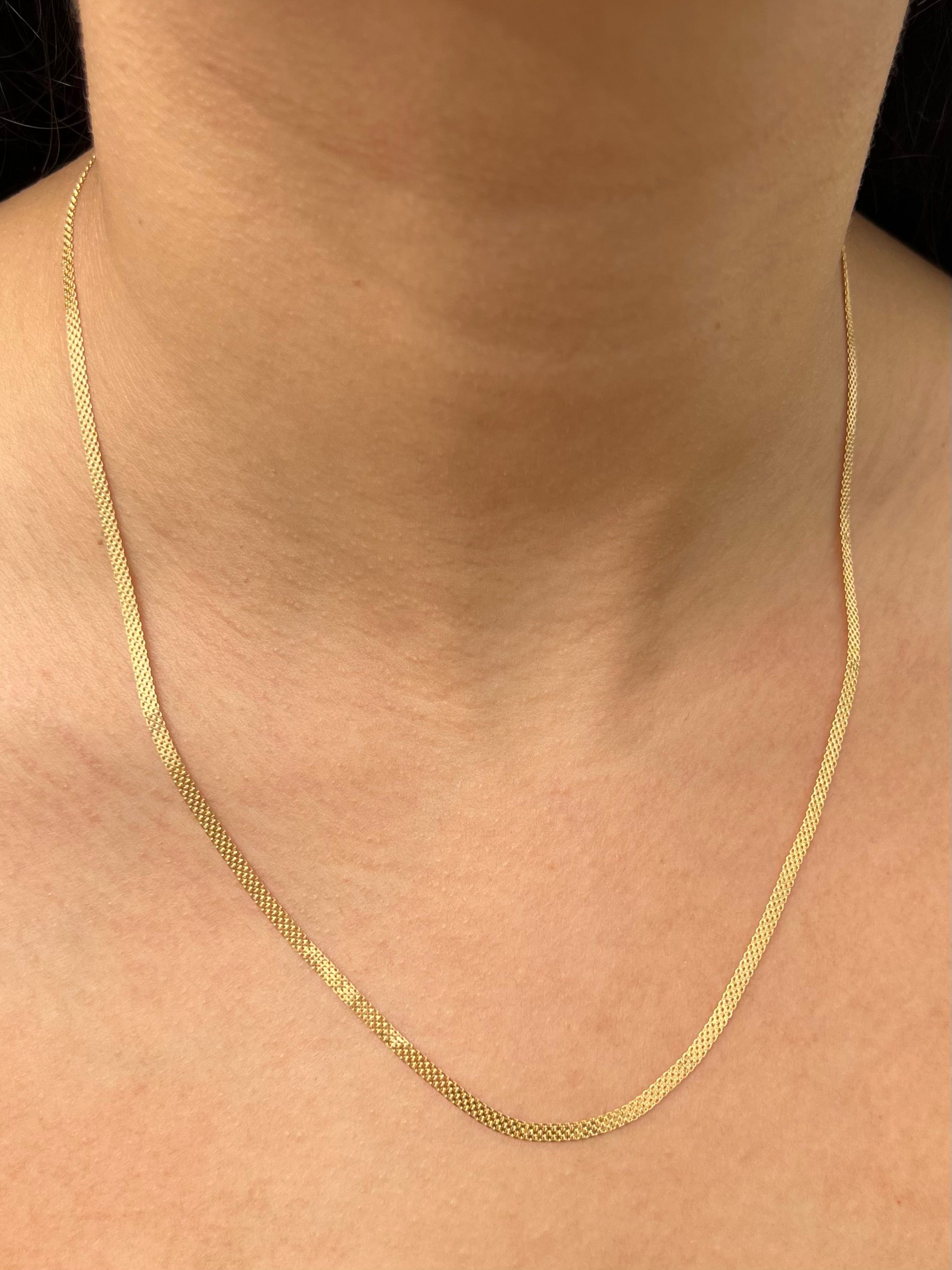 Cadena china 3.7gr / Largo 50cm / Oro Amarillo italy cte P