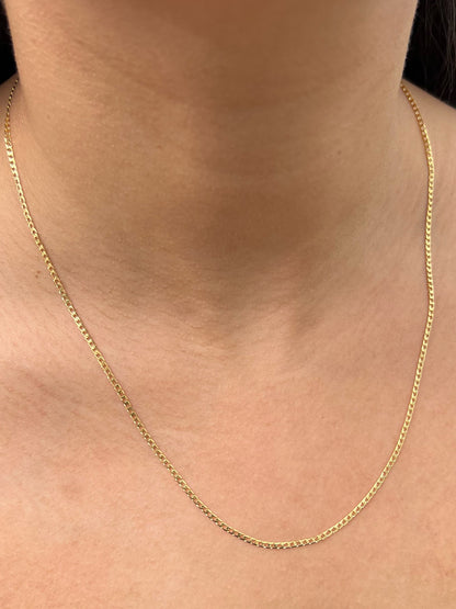 Cadena pancer 3.55gr / Largo 50cm / Oro Amarillo italy cte B