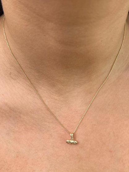Dije ojos de santa lucia 0.3gr / Largo 1.1cm / Oro Amarillo Nac M