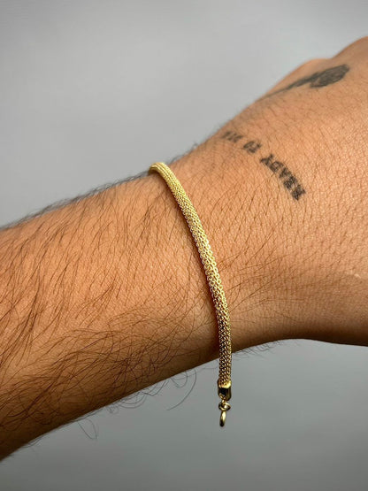 Pulso cola de raton 6.2gr / Largo 19cm / Oro Amarillo italy +3 B