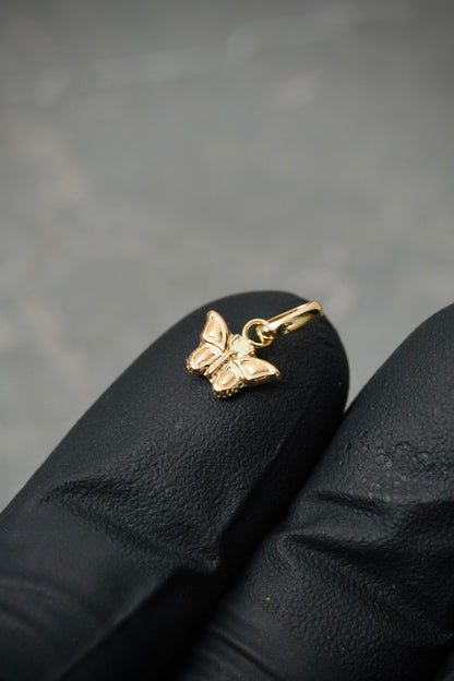 Dije mariposa 0.25gr / Largo 1.3cm — Oro Amarillo