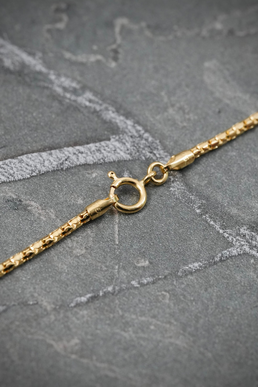 Cadena cola de raton diamantada 3.3gr / Largo 45cm — Oro Amarillo