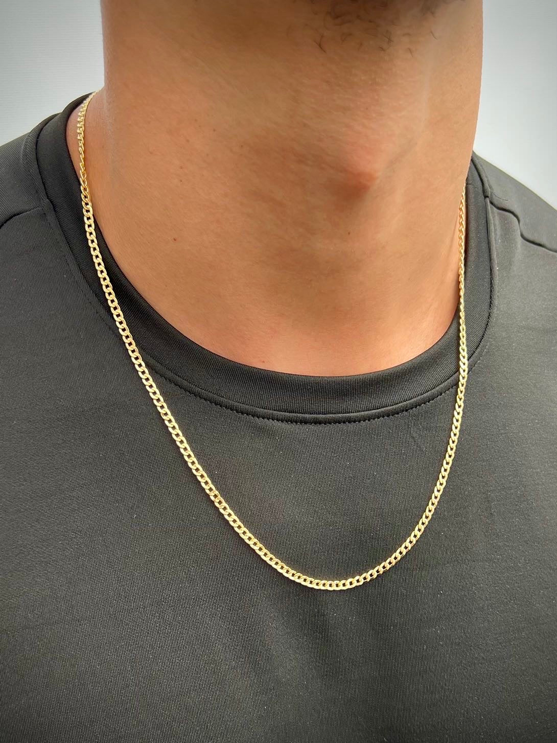 Cadena Cubana 7.1gr / Largo 60cm / Oro Amarillo italy cte B