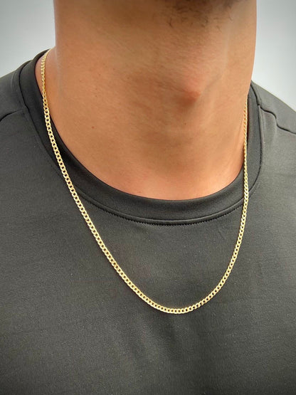 Cadena Cubana 7.1gr / Largo 60cm / Oro Amarillo italy cte B