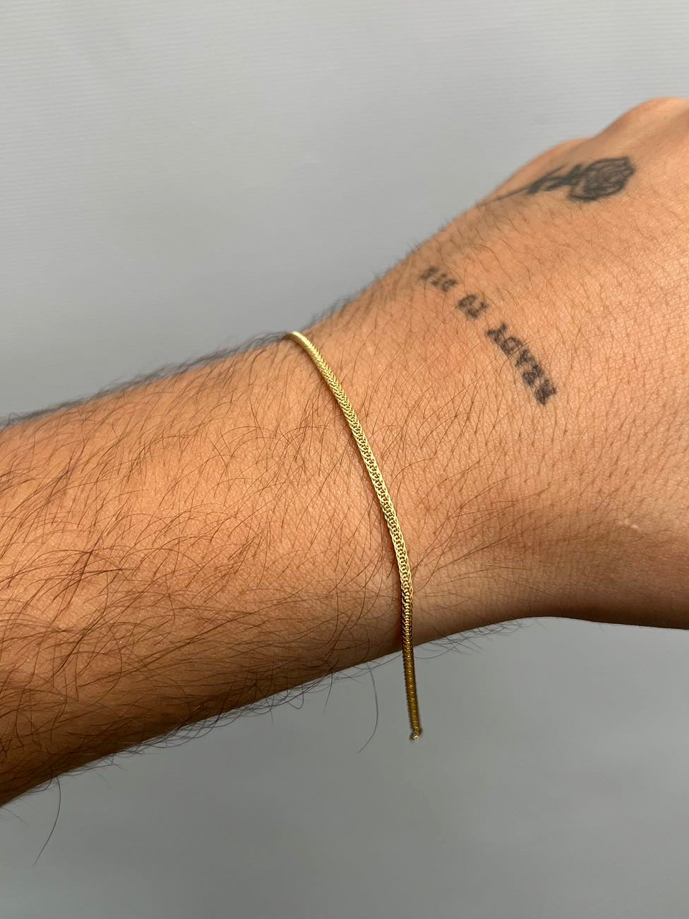 Pulso franco 1.4gr / Largo 19.5cm / Oro Amarillo italy +3 M