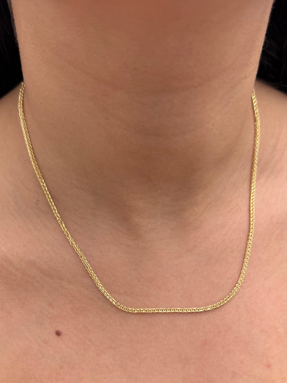 Cadena franco 2.9gr / Ancho 45cm — Oro Amarillo