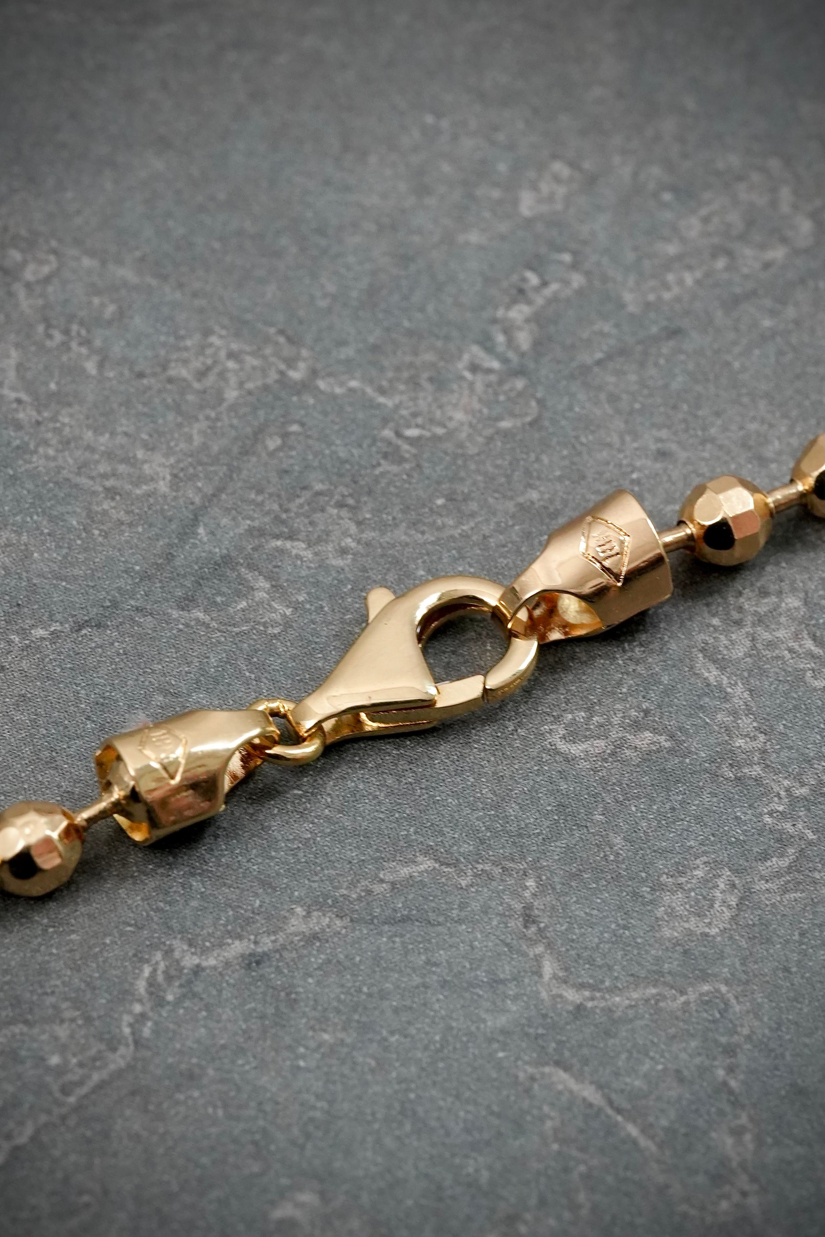 Cadena militar diamantada 22.35gr / Largo 60cm / Oro Amarillo italy +3 M