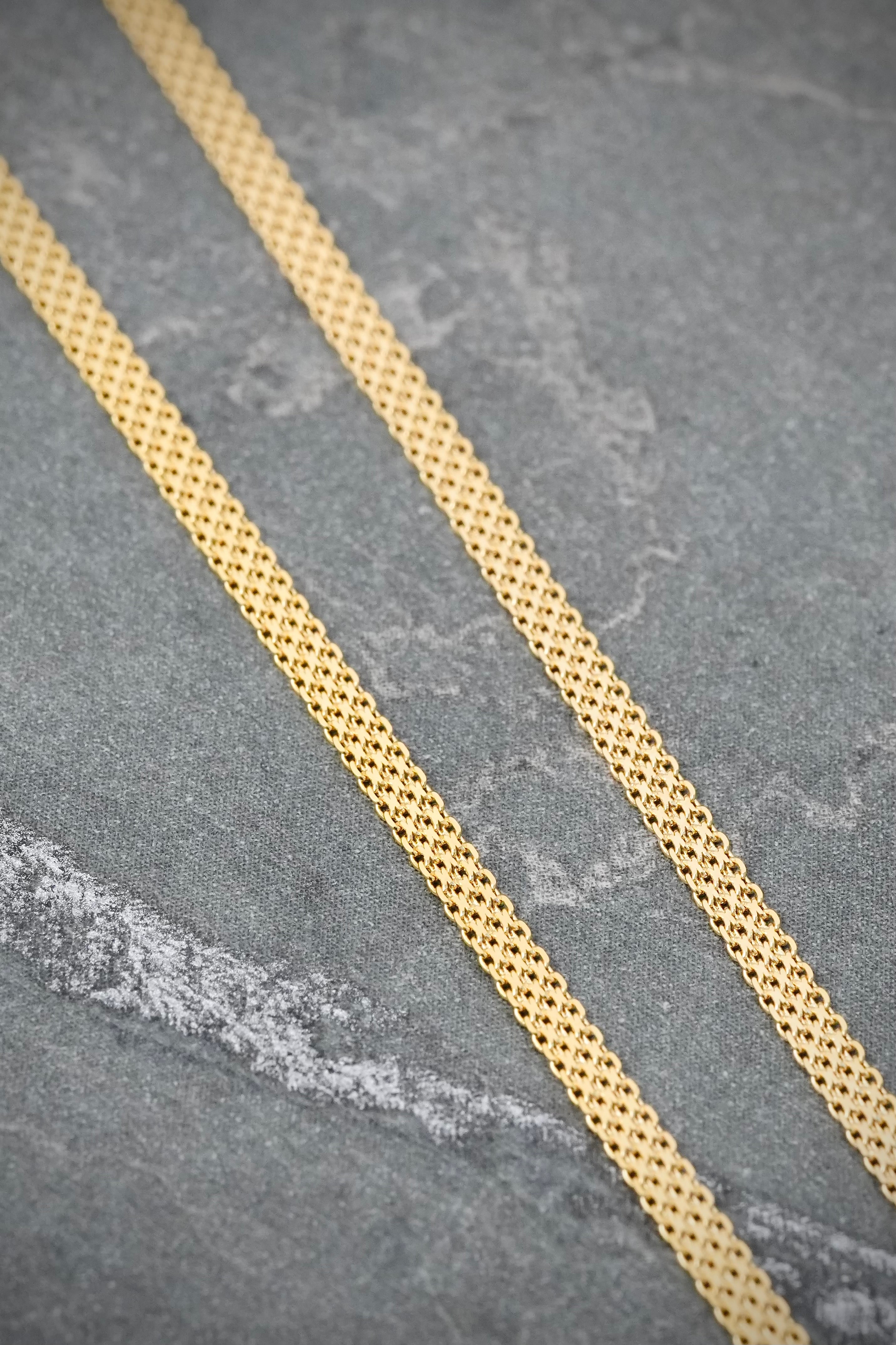 Cadena China 3.8gr / 60cm / 2mm — Oro Amarillo