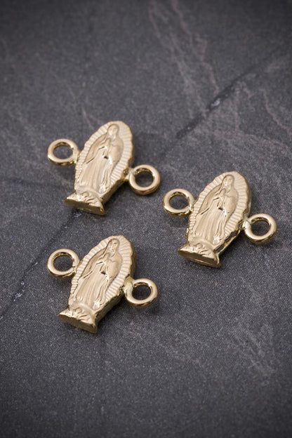 Herraje virgen de guadalupe 0.35gr / Largo 1.1cm / Oro Amarillo Nac B