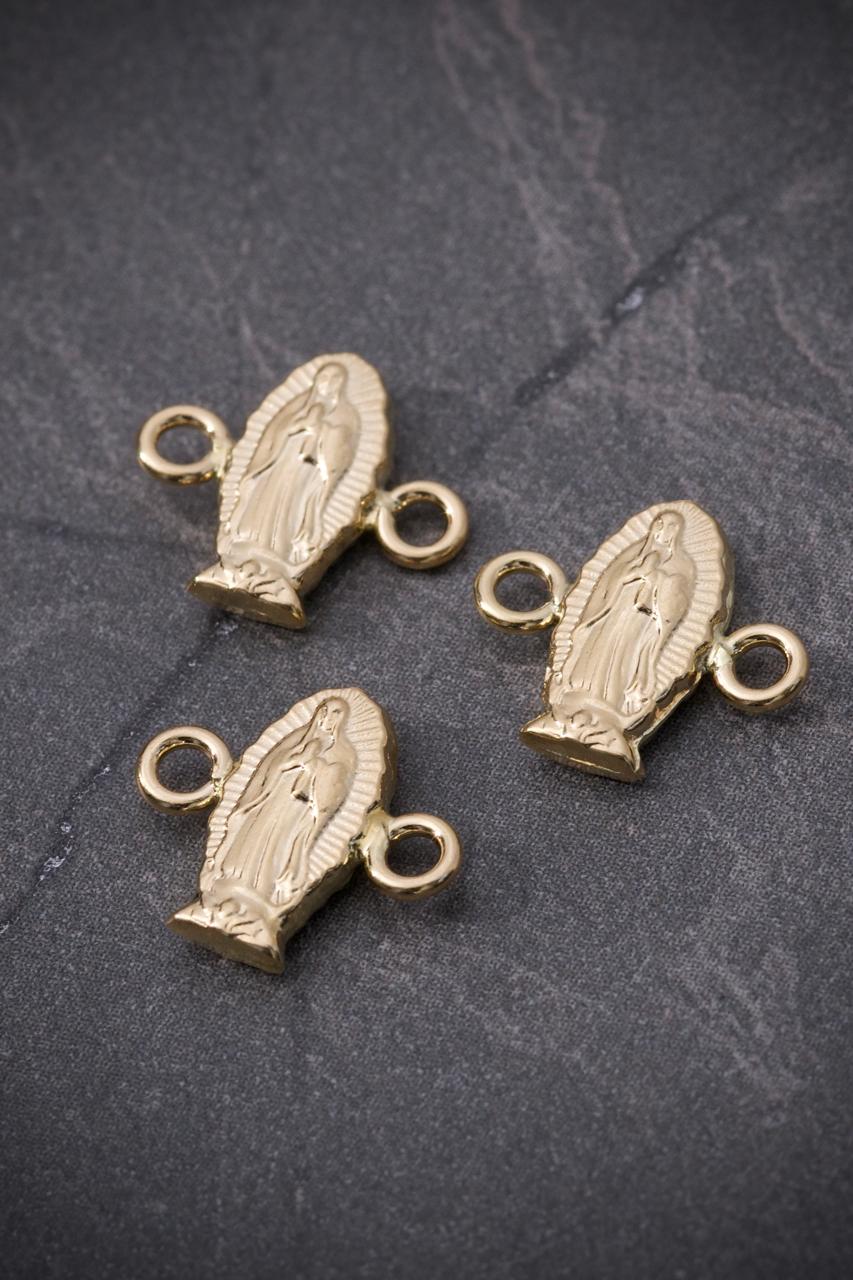 Herraje virgen de guadalupe 0.35gr / Largo 1.1cm / Oro Amarillo Nac B