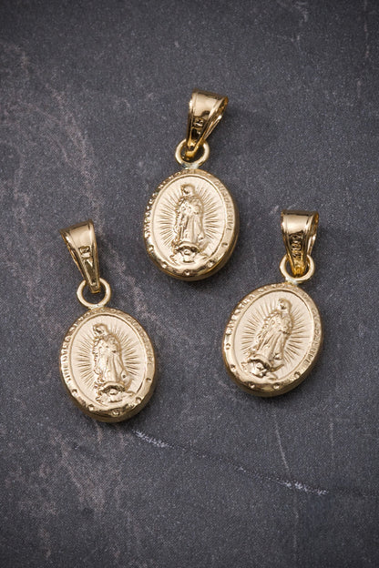 Dije virgen de guadalupe 0.5gr / 1.7cm / Oro Amarillo Nac P