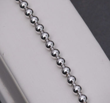 Pulso militar #4mm 8.8gr / Largo 18cm / Oro Blanco Nac M