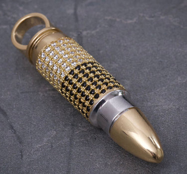 Dije bala 17.35gr / Largo 5.3cm / Dos Oros Nac P