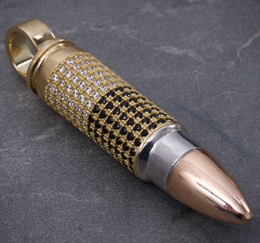 Dije bala 16.6gr / Largo 5.3cm / Tres Oros Nac M