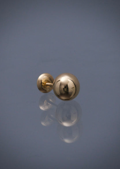 Unidad de topo bola lisa 8mm 0.5gr / Oro Amarillo Nac M