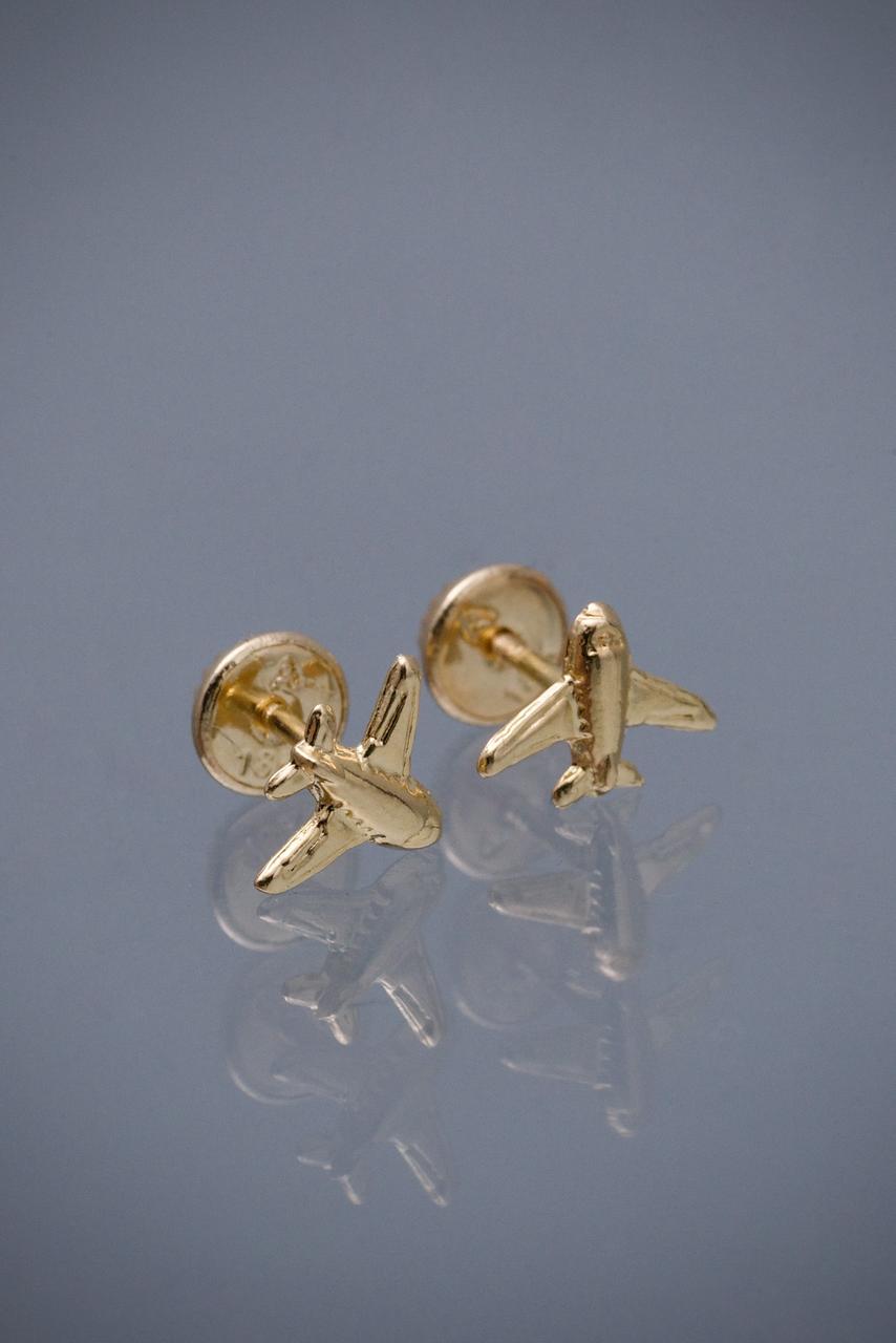 Topos avion 0.6gr / Largo 0.6cm / Oro Amarillo Nac B