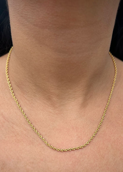 Cadena lazo 2.4gr / Largo 45cm / Oro Amarillo italy +2 B