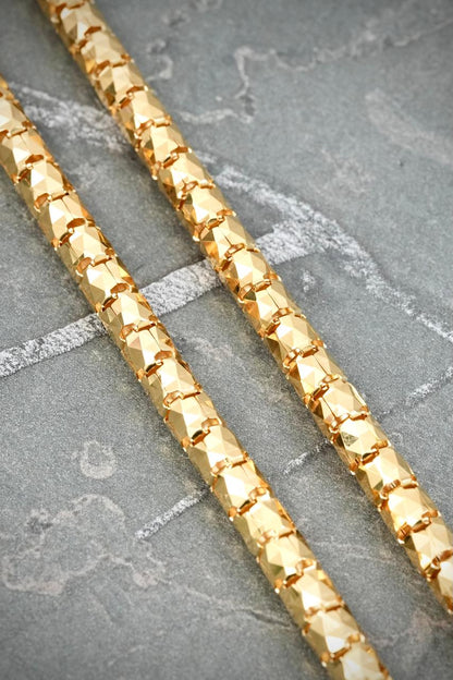 Cadena Cola Raton Diamantada 30.35gr / 60cm / 4.3mm — Oro Amarillo
