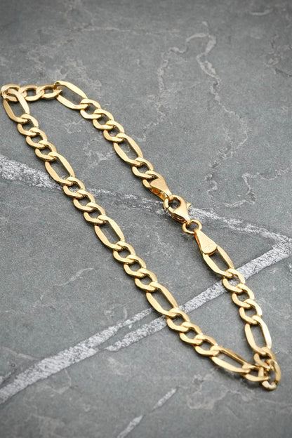 Pulso Figaro 3.1gr / 19cm / 4.8mm — Oro Amarillo