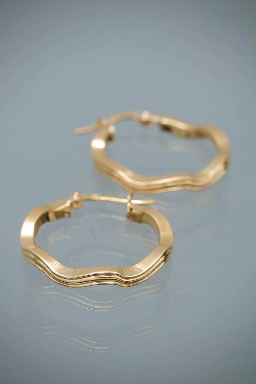 Candongas Entorchadas 1.7gr / 2cm / 2.8mm — Oro Amarillo