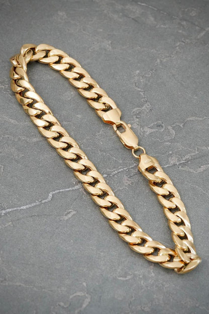 Pulso Cubano 8.7gr / 22.5cm / 7.7mm — Oro Amarillo