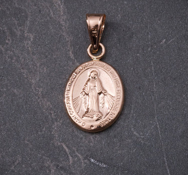 Dije Virgen de la milagrosa 1.05gr / 2.5cm / Oro Rosado Nac P