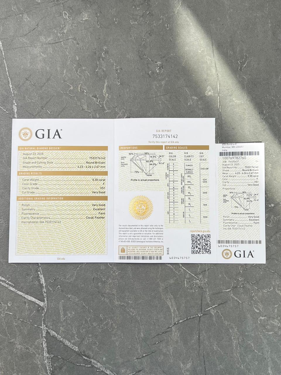 Diamante blanco 30Pts  (Joya) B