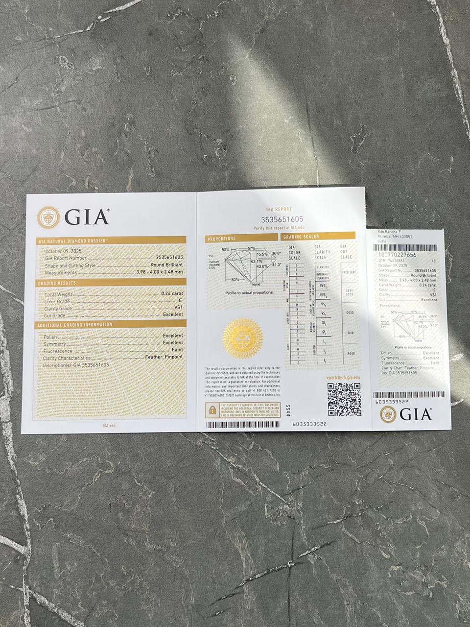 Diamante blanco 24PtS (Joya) B