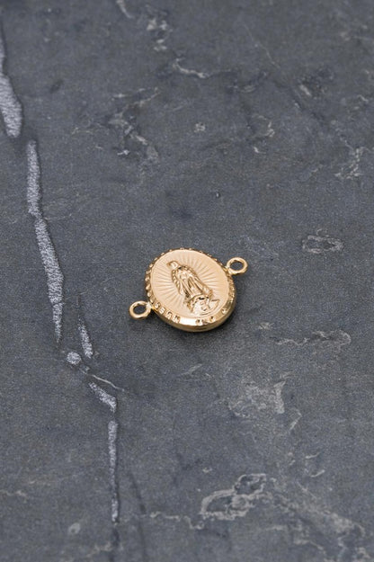 Herraje virgen de guadalupe 0.9gr / Largo 1.8cm / Oro Amarillo Nac B