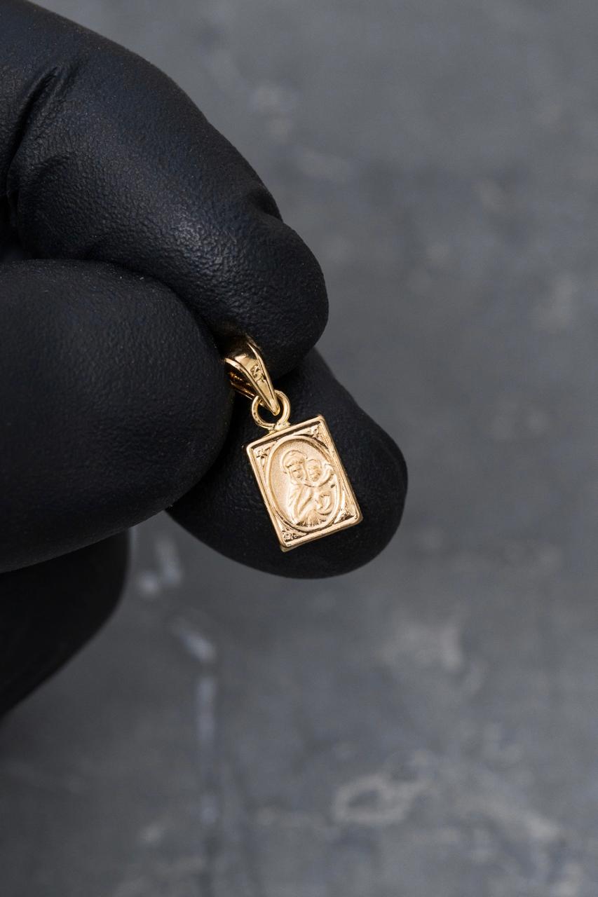 Dije virgen deL carmen 0.4gr / Largo 1.6cm — Oro Amarillo