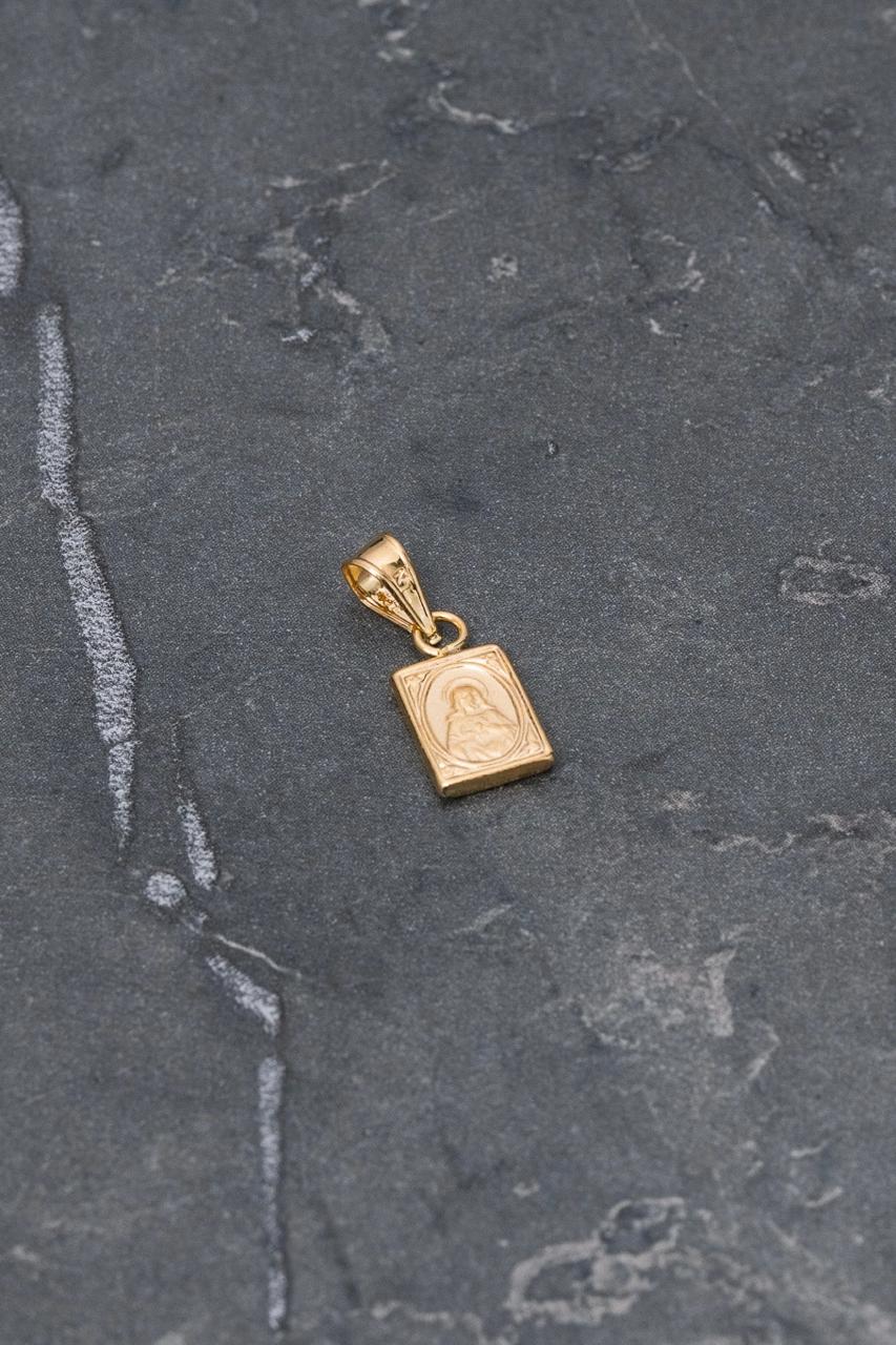 Dije virgen deL carmen 0.4gr / Largo 1.6cm — Oro Amarillo
