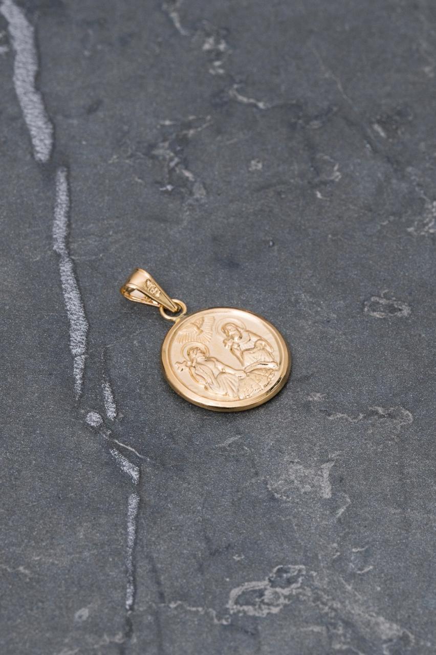 Dije santisima trinidad 1.15gr / Largo 2.4cm / Oro Amarillo Nac B