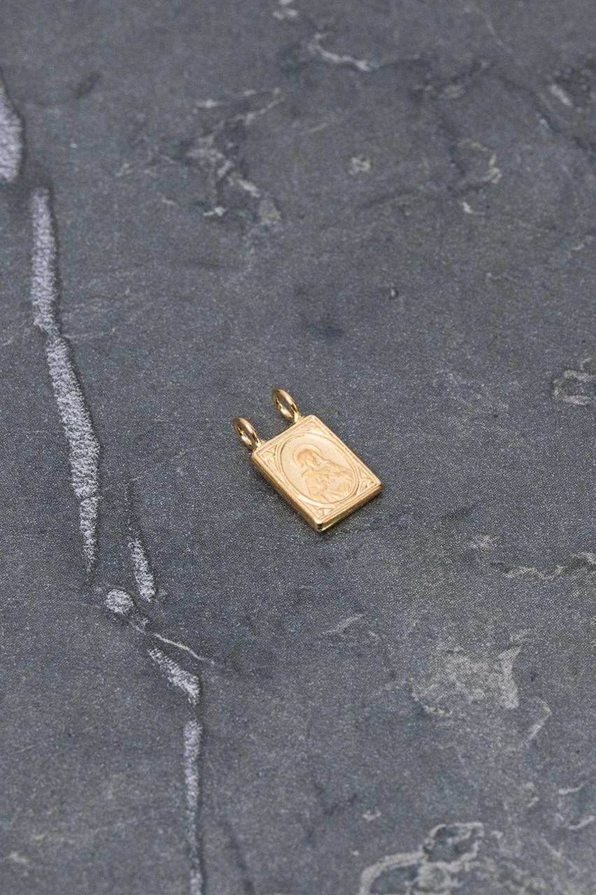 Herraje virgen deL carmen 0.35gr / Largo 0.6cm / Oro Amarillo Nac M