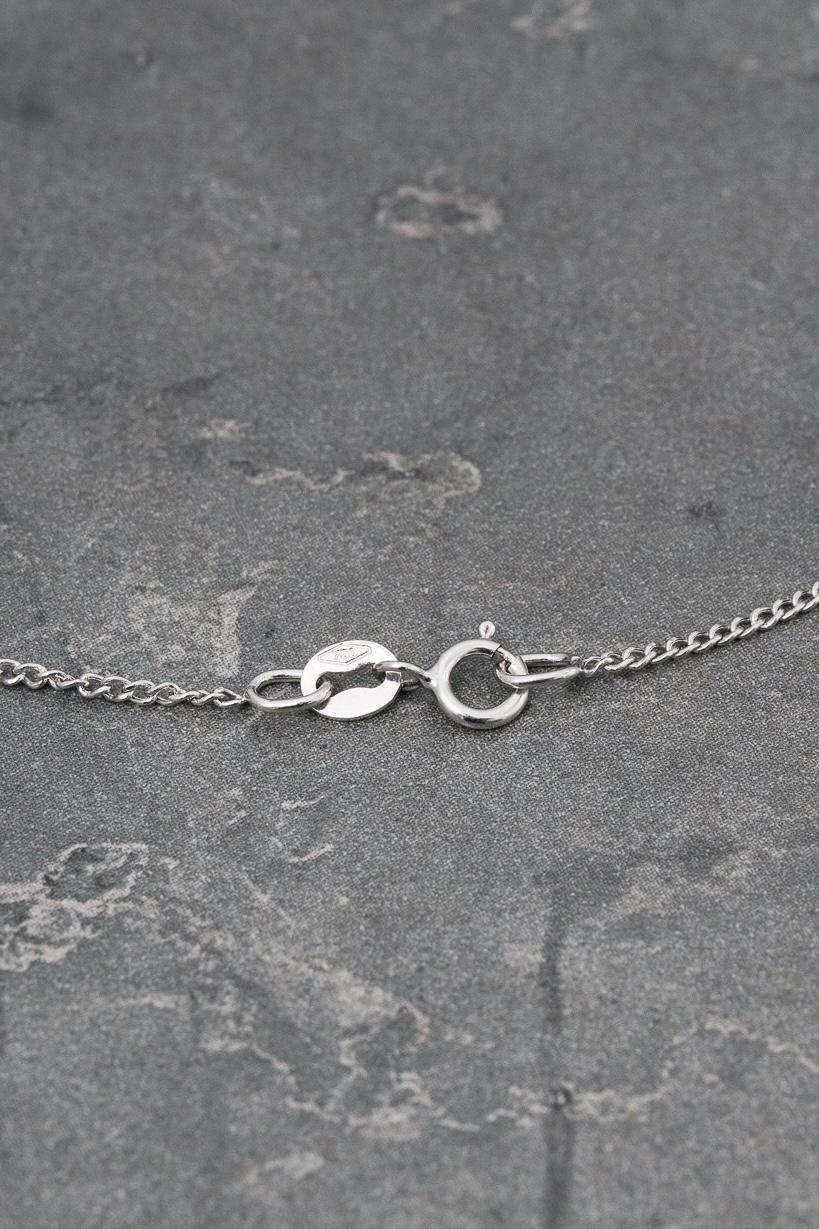 Cadena mini cubana 0.9gr / Largo 45cm / Oro Blanco italy +3 M