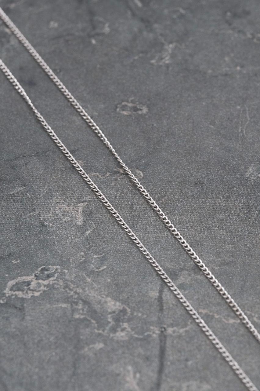 Cadena mini cubana 0.9gr / Largo 45cm / Oro Blanco italy +3 M