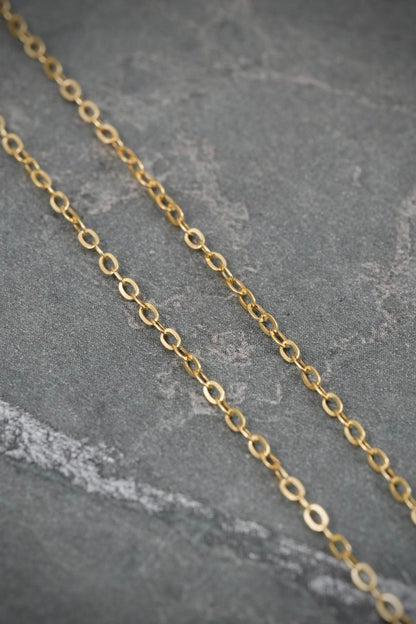 Cadena aro seguido diamantada 0.7gr / Largo 45cm — Oro Amarillo