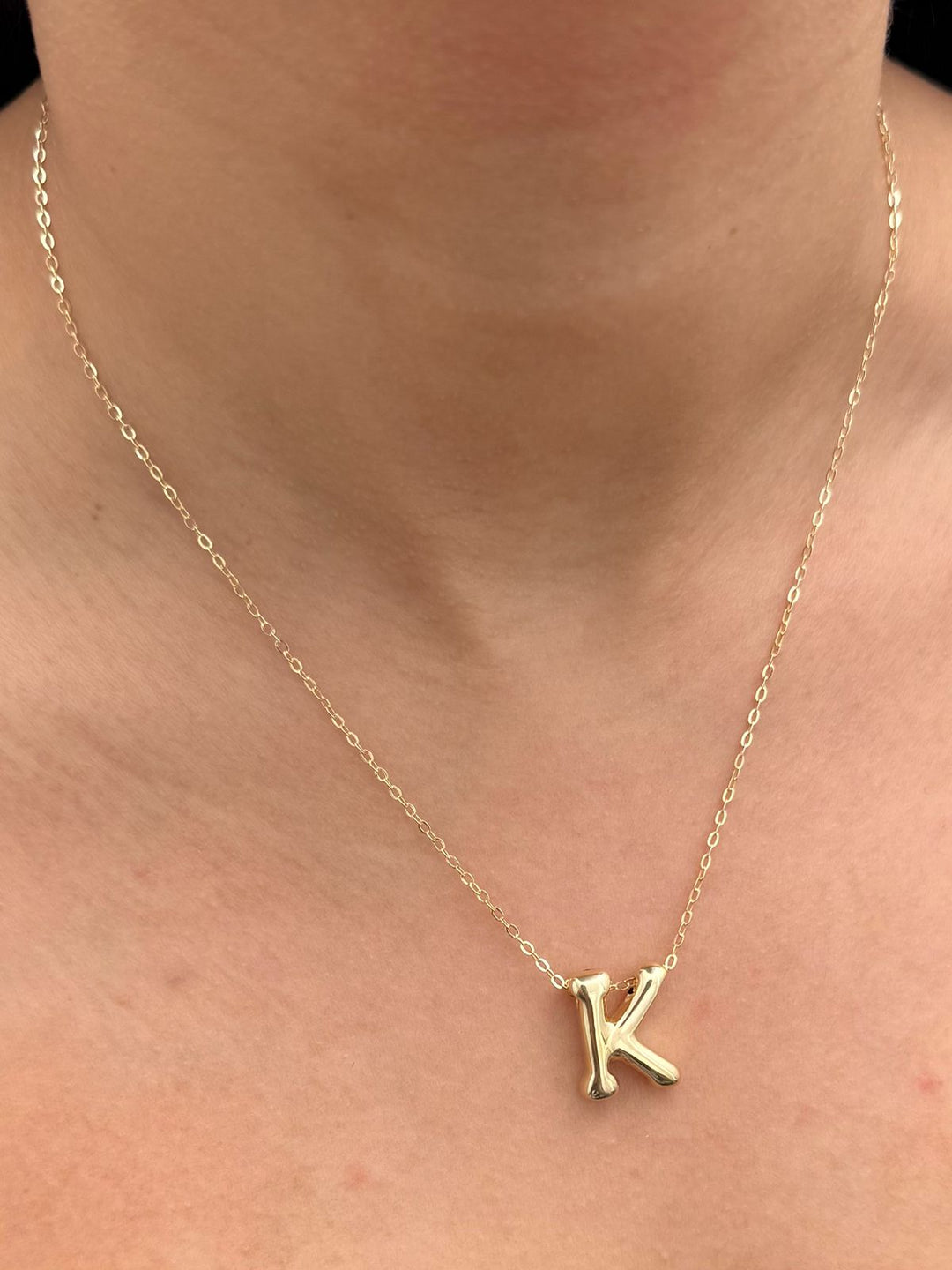 Dije letra k 0.8gr / Largo 1.7cm — Oro Amarillo
