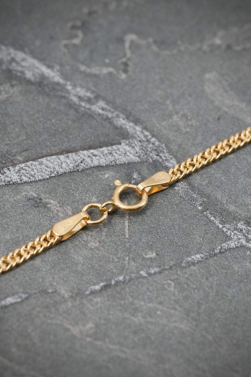 Cadena Doble eslabon 2.3gr / Largo 45cm — Oro Amarillo