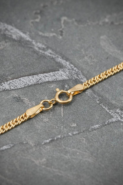 Cadena Doble eslabon 2.3gr / Largo 45cm — Oro Amarillo
