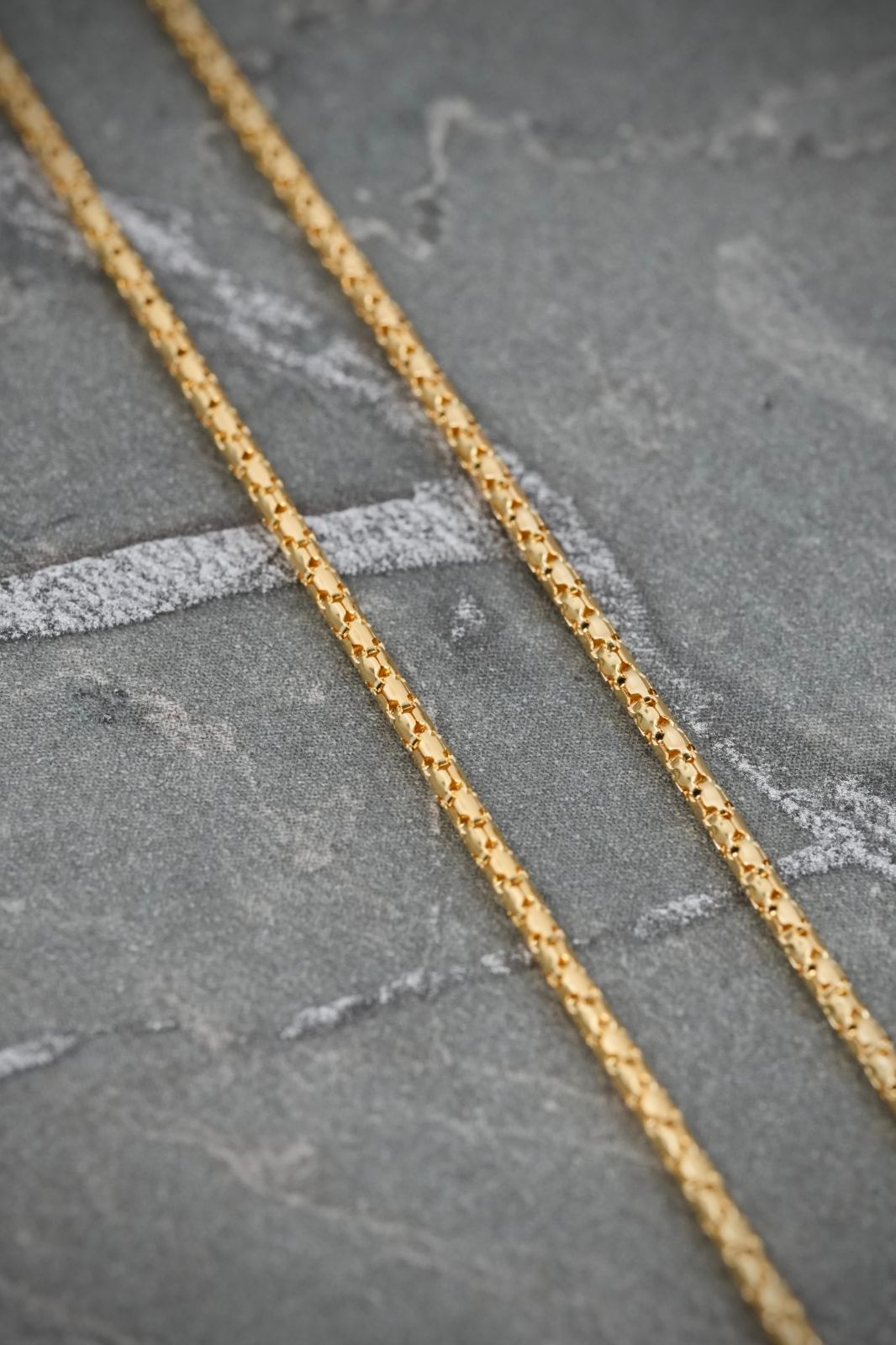 Cadena cola Raton diamantada 3.3gr / Largo 45cm / Oro Amarillo italy +3 B