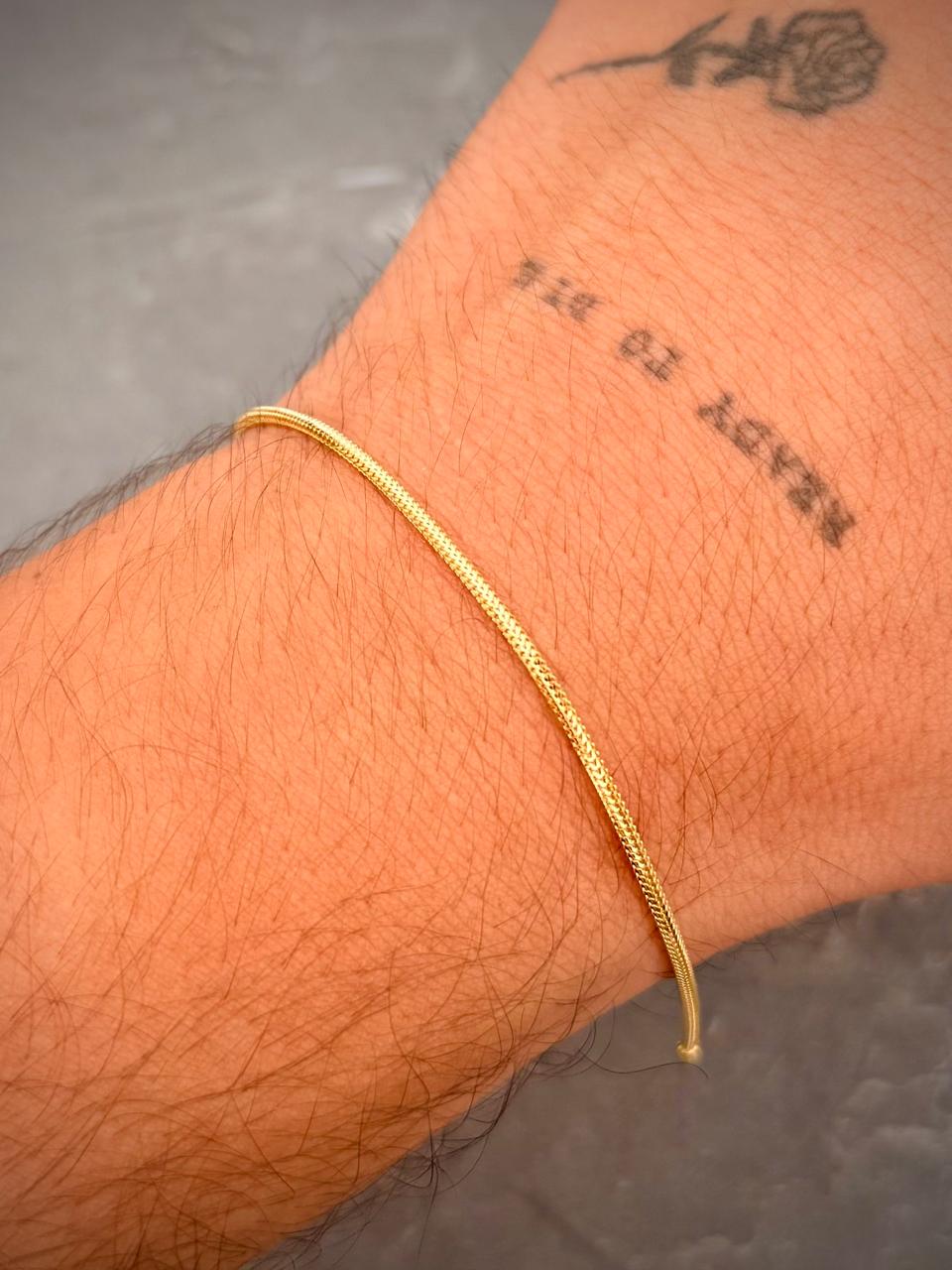 Pulso cola raton 2.4gr / Largo 19cm — Oro Amarillo