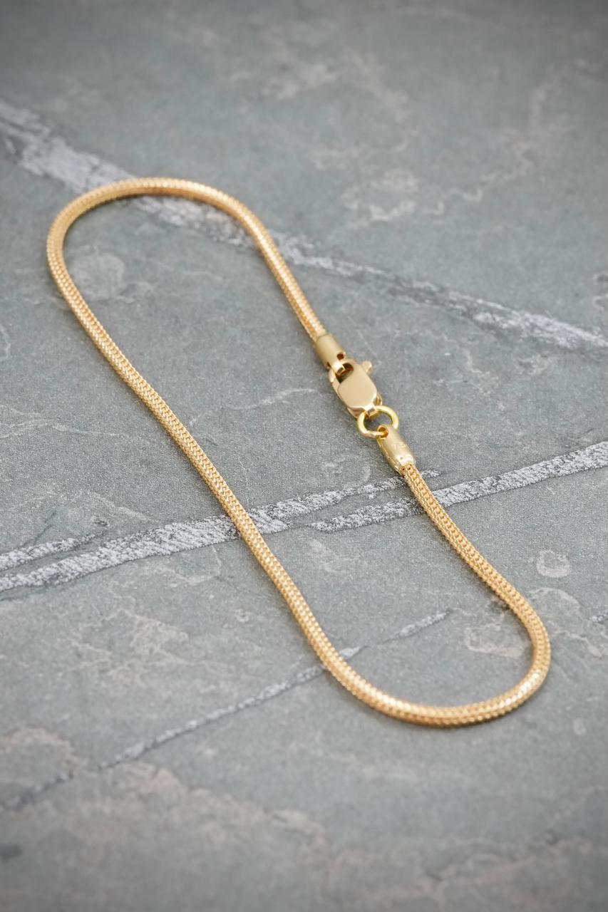 Pulso cola raton 2.4gr / Largo 19cm — Oro Amarillo